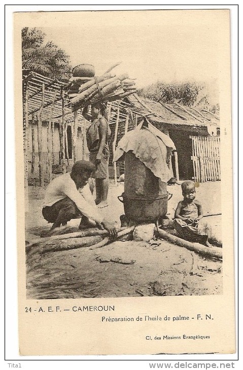 S3486-  Cameroun - Préparation De L' Huile De Palme - F.N. - Cameroun