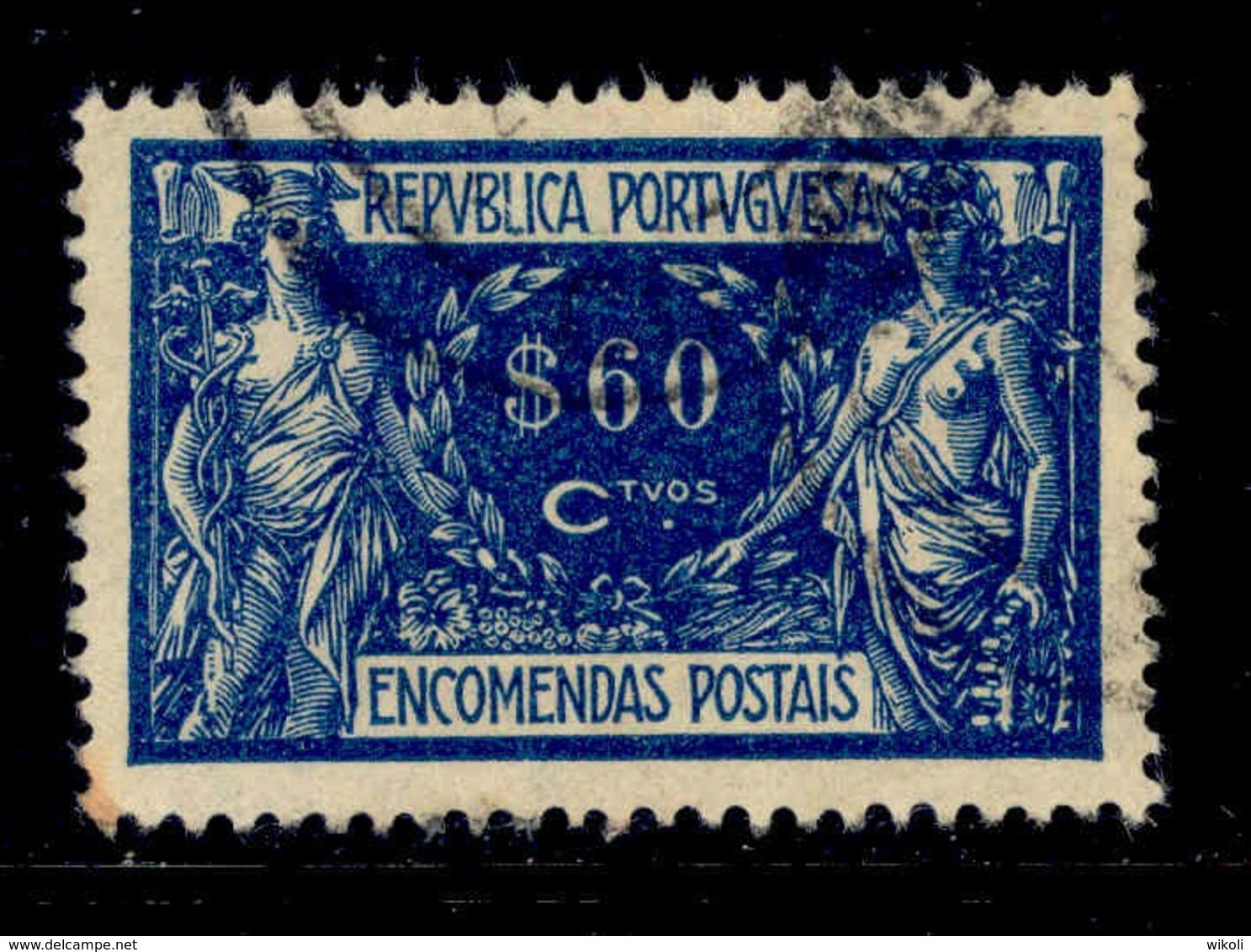 ! ! Portugal - 1920 Parcel Post $60 - Af. EP 08 - Used - Gebraucht