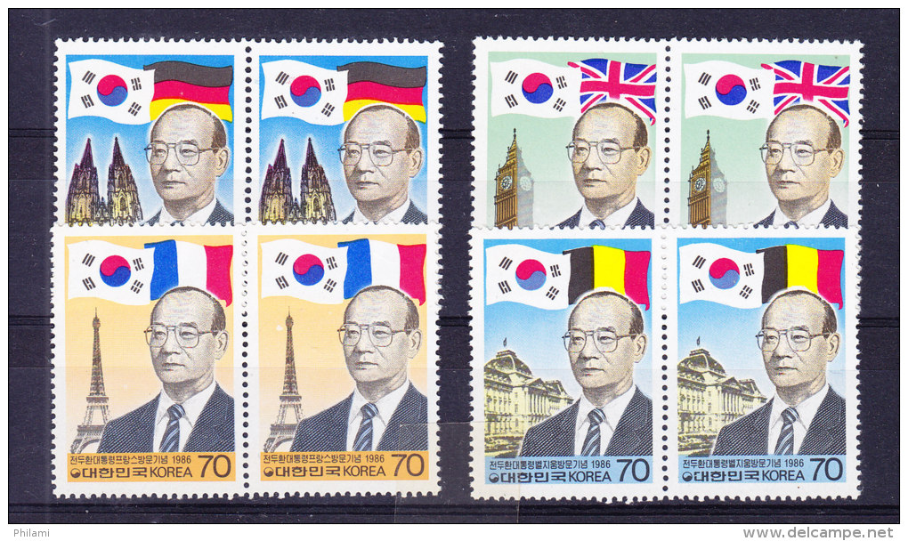 KOREA, SG 1711/4 ** MNH (TWICE) And MS 1715 ** MNH.  (5CT5) - Corée Du Sud