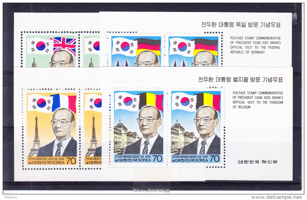 KOREA, SG 1711/4 ** MNH (TWICE) And MS 1715 ** MNH.  (5CT5) - Korea (Süd-)