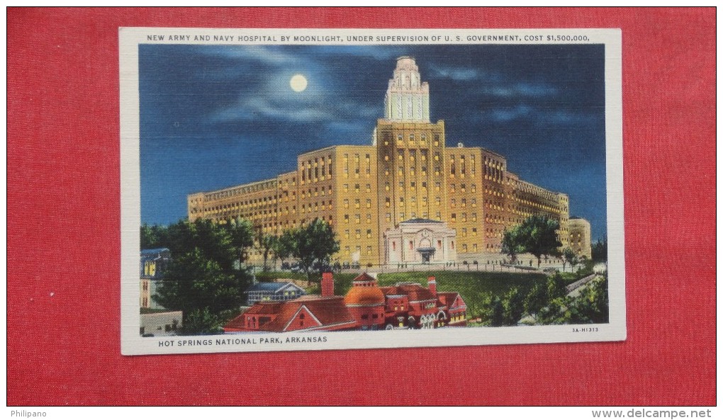 - Army & Navy Hospital By Moonlight  Arkansas> Hot Springs =  Ref 2011 - Hot Springs