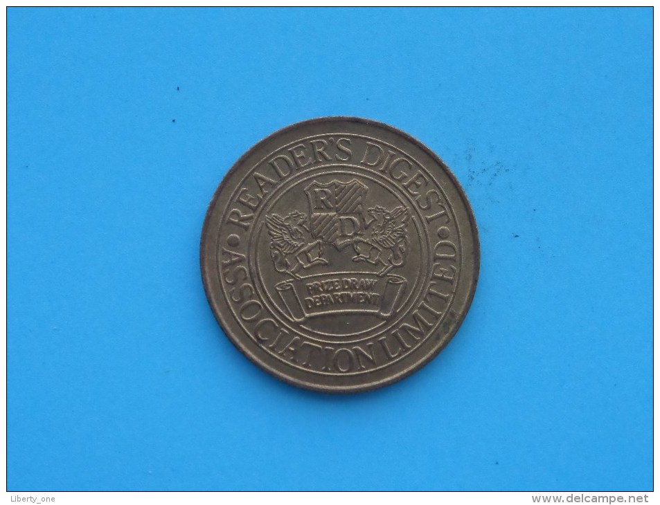 READER'S DIGEST Token / Jeton ( 31 Mm. / 9,6 Gr. Koperkleur - For Grade, Please See Photo ) ! - Autres & Non Classés