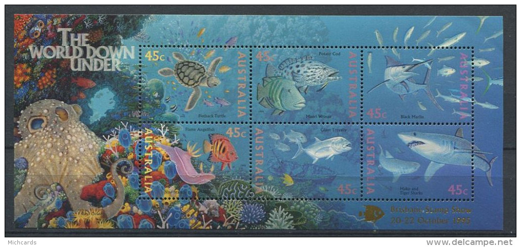 148 AUSTRALIE 1995 - Faune Marine Poisson (Yvert BF 35) Surcharge Brisbane - Neuf ** (MNH) Sans Trace De Charniere - Ongebruikt