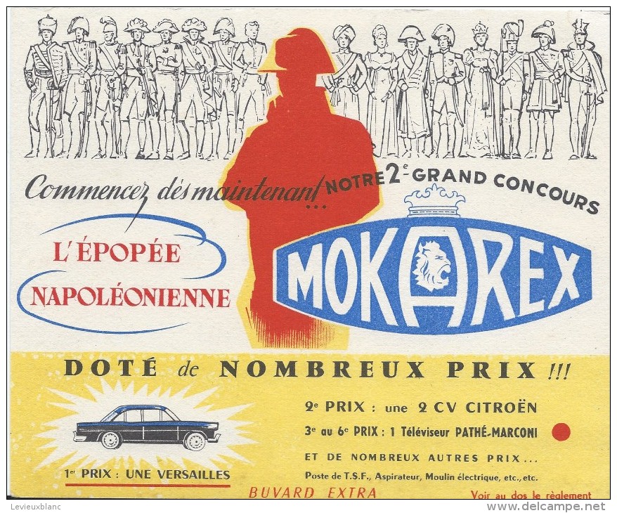 Grand Concours MOKAREX/L'Epopée Napoléonienne/Simca Versailles/2CV Citroën/1956  BUV247 - Koffie En Thee