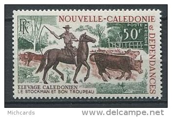 148 NOUVELLE CALEDONIE 1969 - Elevage Cheval Vache (Yvert A 104) Neuf ** (MNH) Sans Trace De Charniere - Neufs