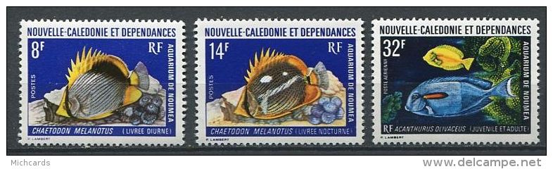 148 NOUVELLE CALEDONIE 1973 - Poisson (Yvert 387/88 - A 145) Neuf ** (MNH) Sans Trace De Charniere - Neufs