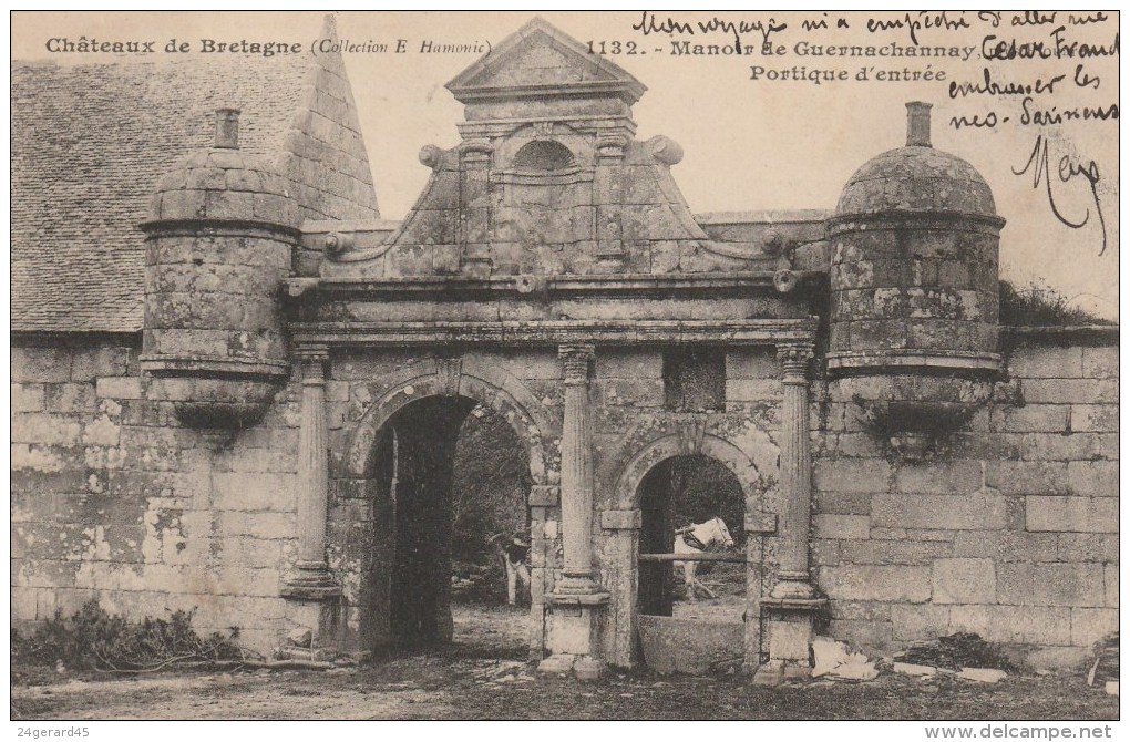 CPA PIONNIERE PLOUARET (Côtes D'Armor) - Manoir De Guernachannay : Portique D'entrée - Plouaret