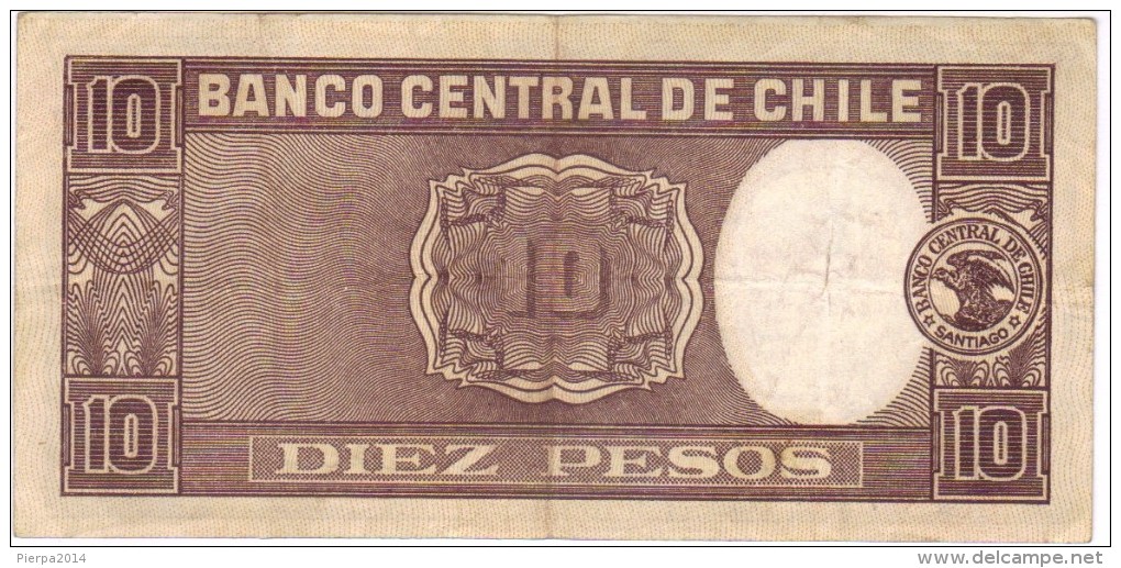 Diez Pesos - Date: 18.08.1943 -  Pick 103 - Chile