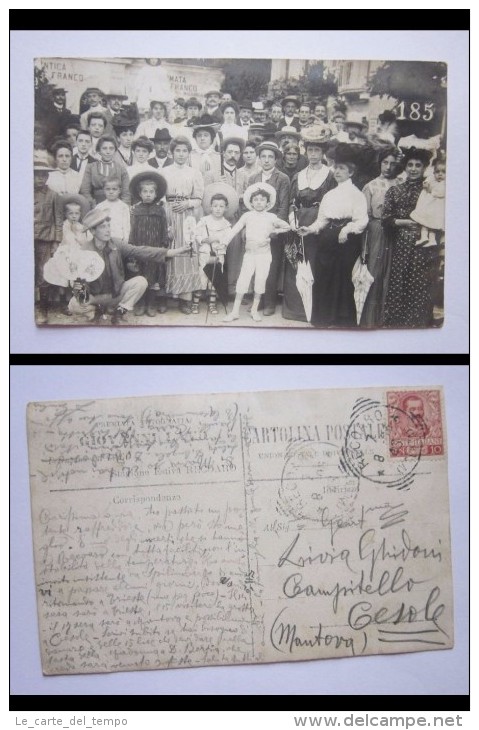 Cartolina/postcard Abitanti Di Campitello Di CESOLE (Marcaria - Mantova) A Recoaro. 1906 - Mantova