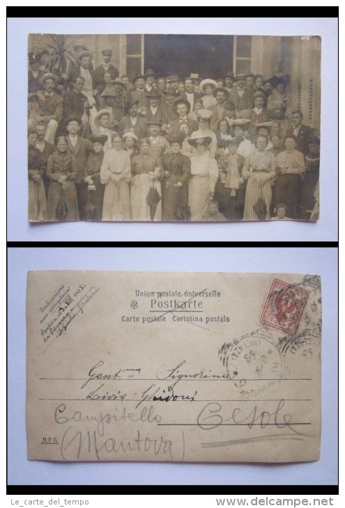 Cartolina/postcard Abitanti Di Campitello Di CESOLE (Marcaria - Mantova) A Recoaro. 1905 - Mantova