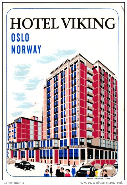 7HOTEL LABELS NORWAY NORGE NORVEGE Frederikshavn Maristuen TONSBERG MATREDAL  OSLO FINSE