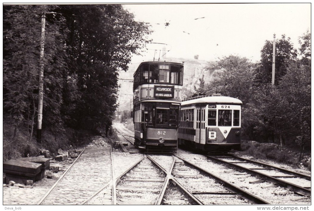 Tram Photo Glasgow Corporation Tramways 812 & New York 3rd Ave Transit 674 Crich - Trains