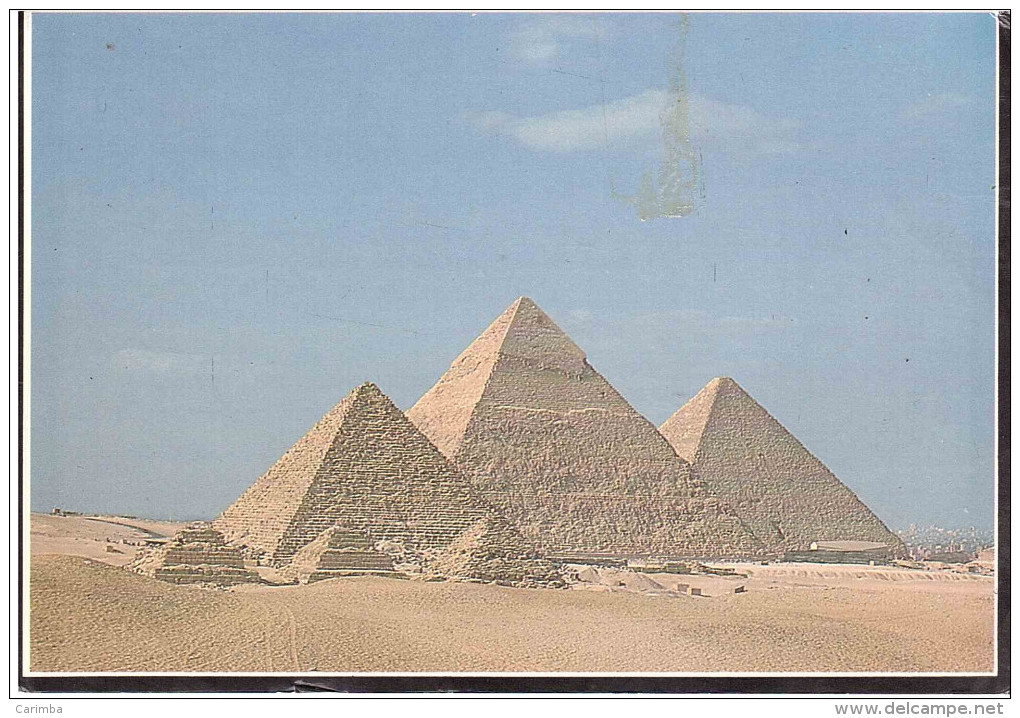 2 VAL. PER ITALIA CARTOLINA EGITTO PYRAMIDS OF GIZA - Pyramides