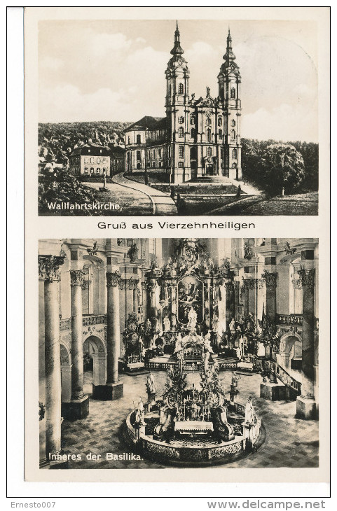 Deutschland, CP/PK, Lichtenfeld / Basilika Vierzehnheiligen, Gebraucht, - Siehe Scan *) - Lichtenfels