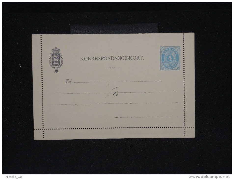 DANEMARK - Entier Postal ( Carte Lettre) Non Voyagée - A Voir - Lot P10695 - Ganzsachen