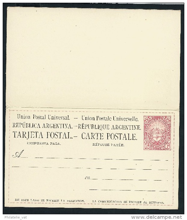 ARGENTINE - Entier Postal Avec Réponse - Non Voyagé - A Voir - Lot P10696 - Postwaardestukken