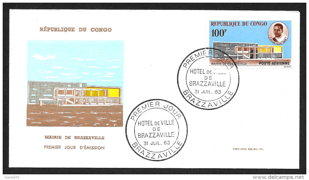 CONGO Poste Aérienne N° 11 Sur FDC.. RARE (cote + 160.oo €).. Liquidation ! - FDC