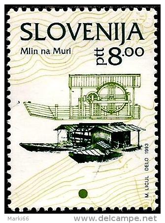 Slovenia - 1993 - Watermill On Mur River - Mint Stamp - Slovénie