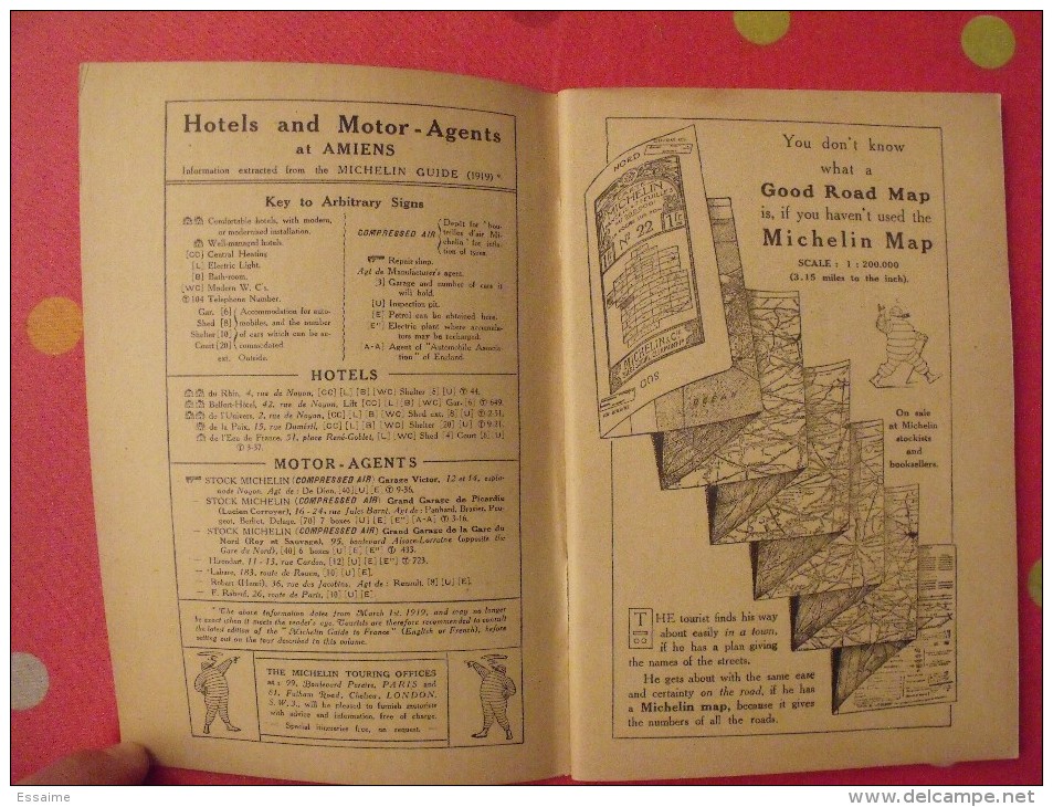 Illustrated Michelin Guides To The Battle-fields (1914-1918). Amiens Before And During The War. 1919 - 1900-1949