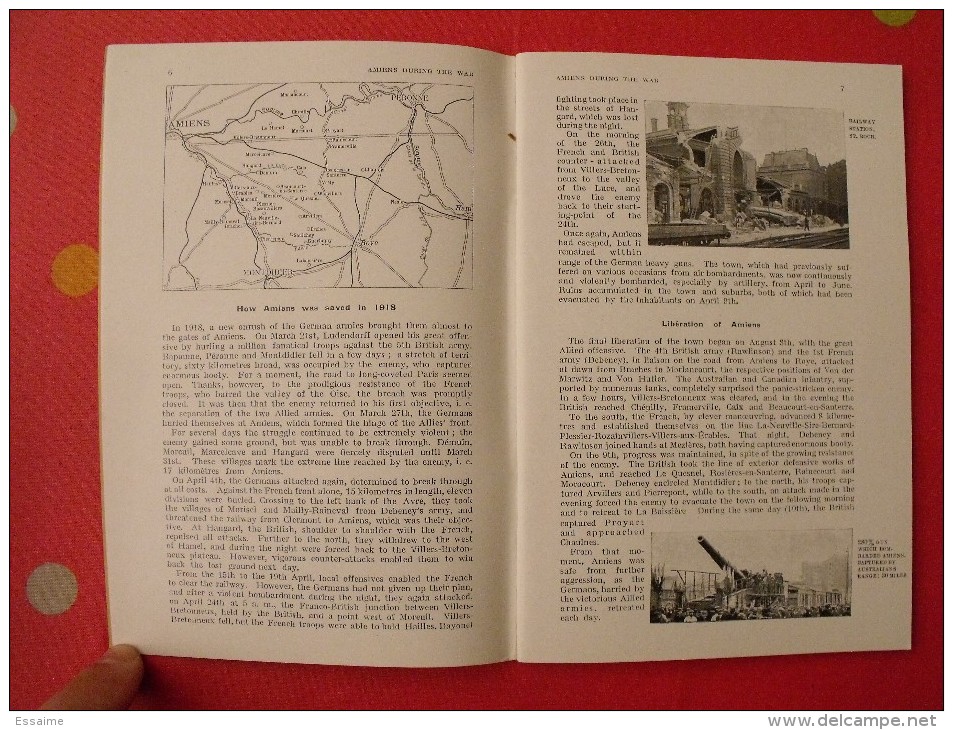 illustrated Michelin guides to the battle-fields (1914-1918). Amiens before and during the war. 1919