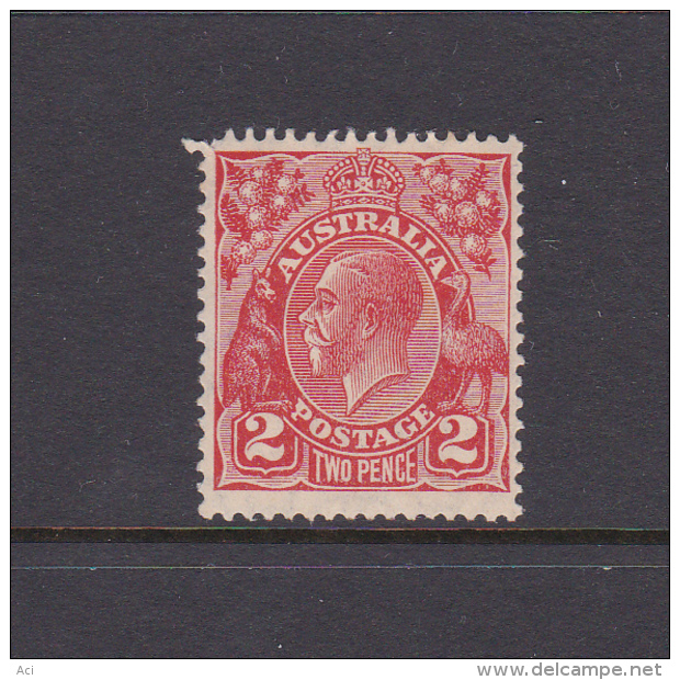 Australia 1926-30 Small Multiple Watermark Perf 12,5x13,5 King George V, SG 99 Two Penny Red Mint - Ungebraucht