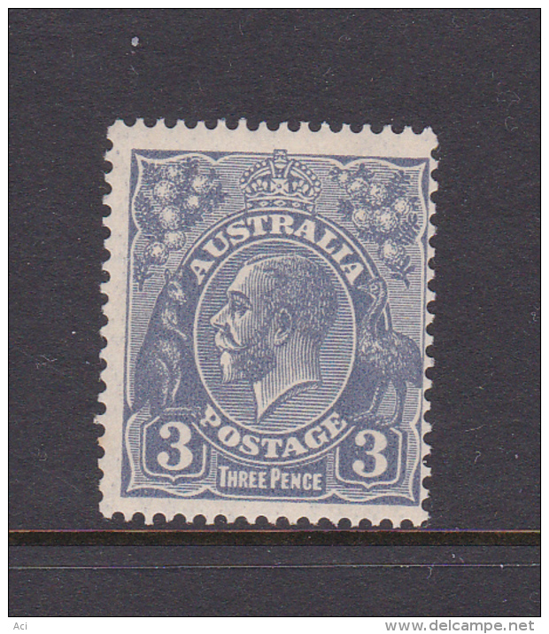 Australia 1926-30 Small Multiple Watermark Perf 12,5x13,5 King George V, SG 100  3 Penny Blue Mint - Ungebraucht