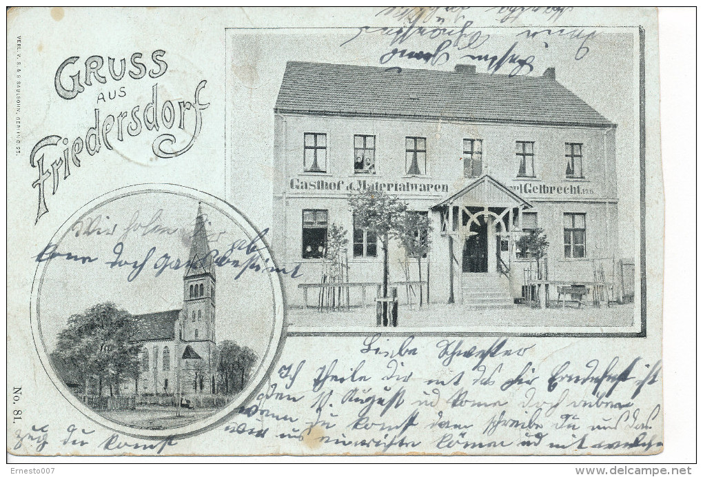 Deutschland, CP/PK, Friedersdorf, Gebraucht, - Siehe Scan *) - Friedersdorf