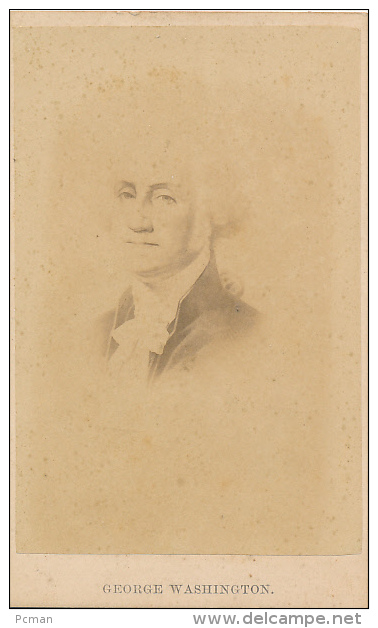 CDV, GEORGE WASHINGTON, Portrait, By Anonymous Photographer, - Circa 1870 - Antique - Old (before 1900)