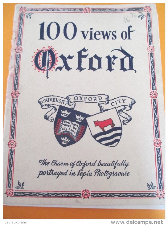 100 Views Of OXFORD/University Oxford City/Sépia Photogravure/Vers 1920-1940  LIV62 - Architecture