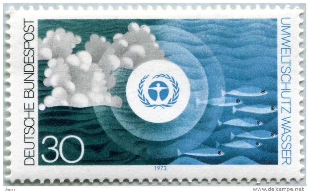 N° Yvert 624 - Timbres D'Allemagne Fédérale (1973) - MNH - Lutte Contre La Pollution - Les Océans (JS) - Neufs