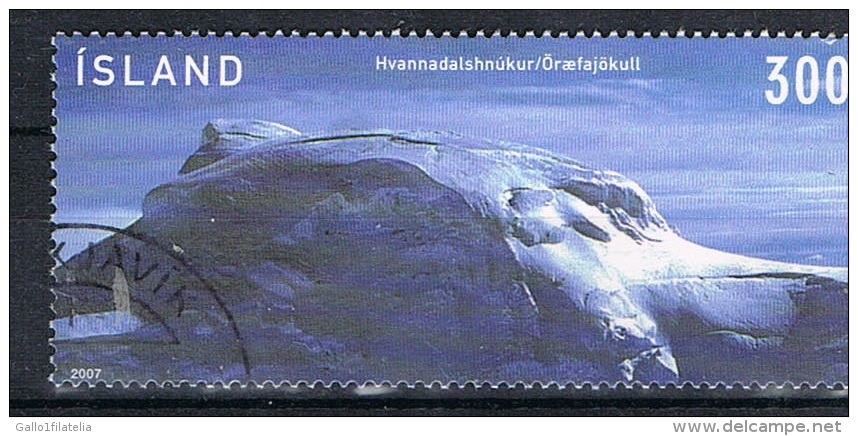 2007 - ISLANDA / ICELAND - GHIACCIAIO / GLACIER - USATO / USED - Oblitérés