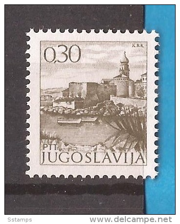 1972 1480 II XA    FREIMARKE JUGOSLAVIJA JUGOSLAWIEN  KROATIEN KRK  OFSET PERF- 13 1-4  MNH - Unused Stamps