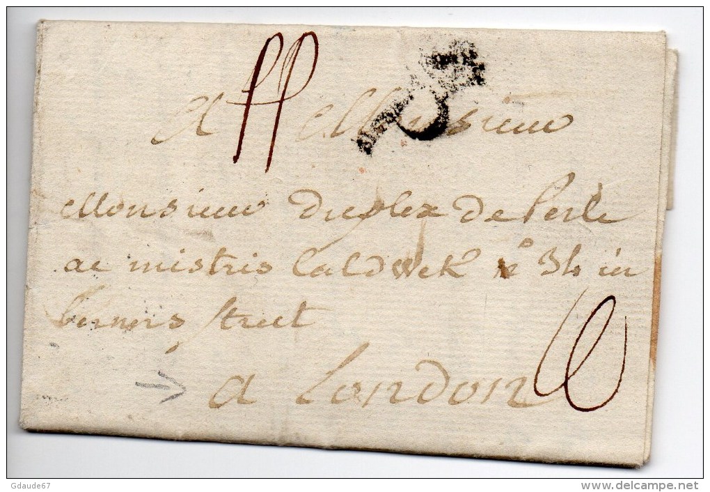 1771 - LETTRE De PARIS Avec P COURONNE Pour LONDRES - 1701-1800: Precursors XVIII