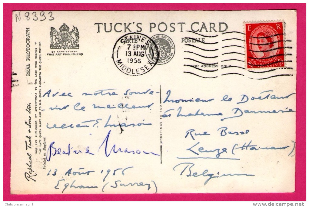 The River Thames - RUNNYMEDE - Egham - RAPHAËL TUCK & SONS Ltd - 1956 - Surrey