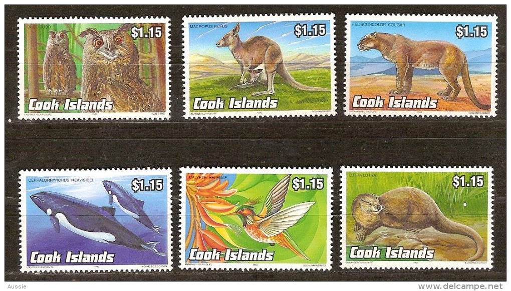 Cook Islands 1992 Yvertn° 1043-48 *** MNH Cote 15 Euro Faune - Cook