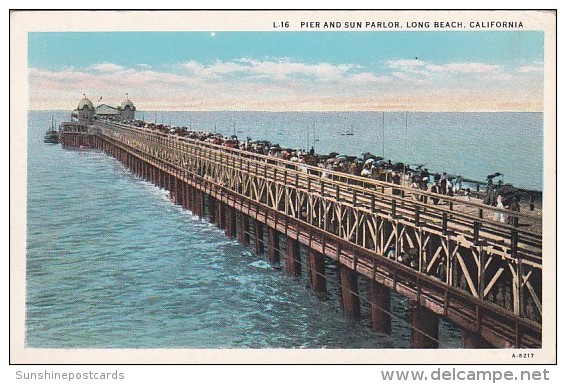 California Long Beach Pier And Sun Parlor - Long Beach