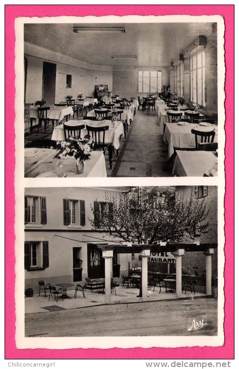 Comps-sur-Artuby - Grand Hôtel Bain - Le Restaurant - Un Coin De La Terrasse - Double Vues - ARY - TARDY - 1954 - Comps-sur-Artuby