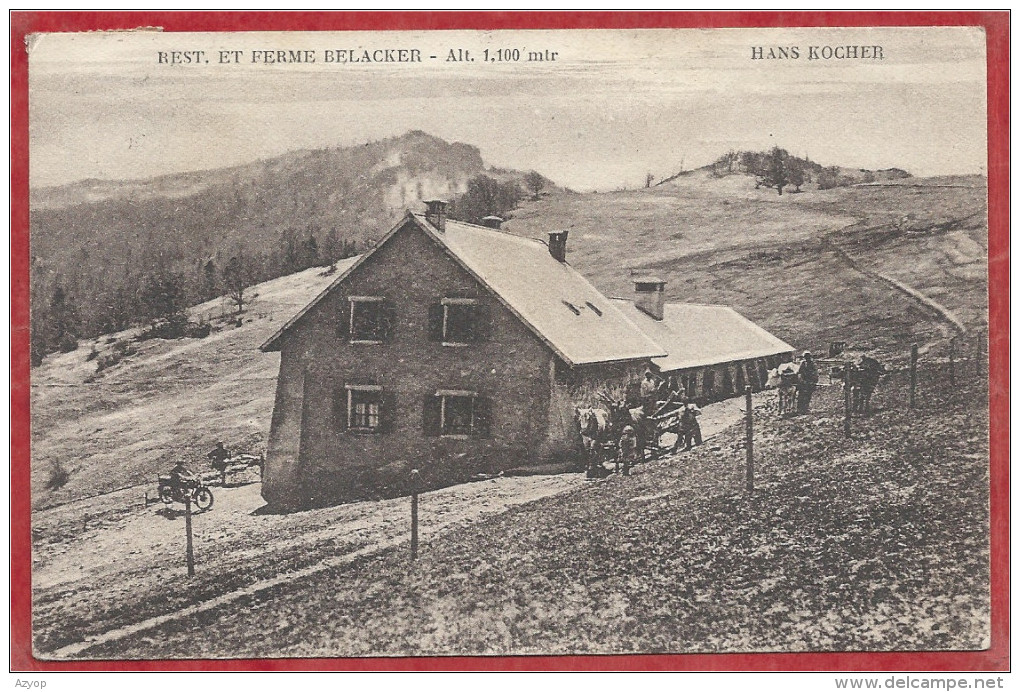 68 - HAUTES VOSGES - Restaurant Et Ferme BELACKER - Melkerei - Ferme Auberge - Hans KOCHER - Autres & Non Classés