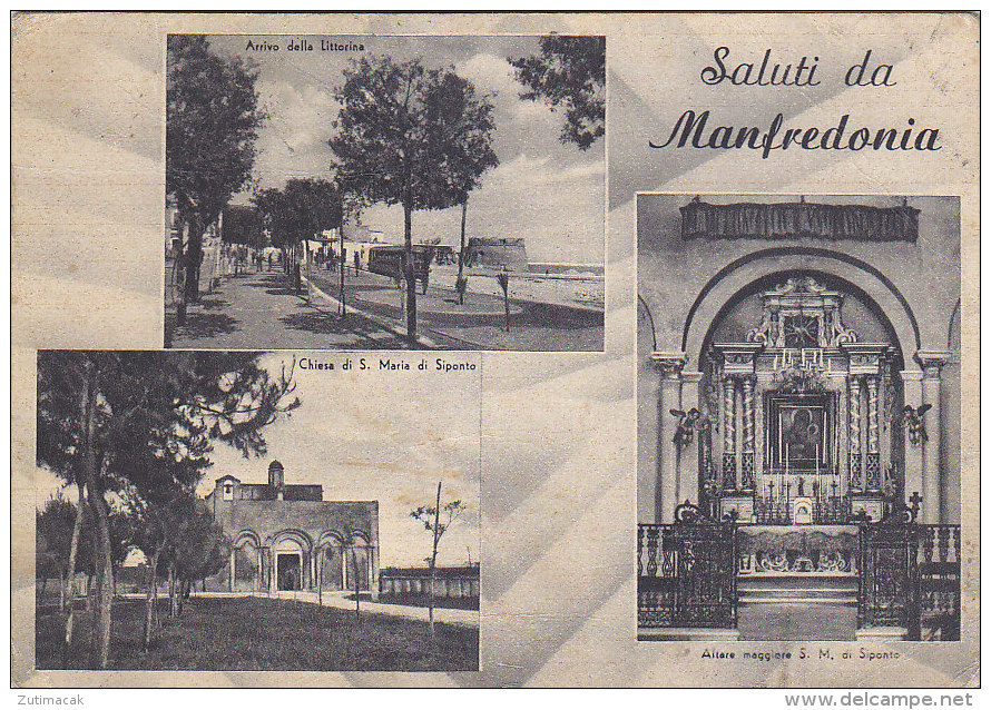 Manfredonia - Saluti Da Manfredonia FG VG 1948 - Manfredonia