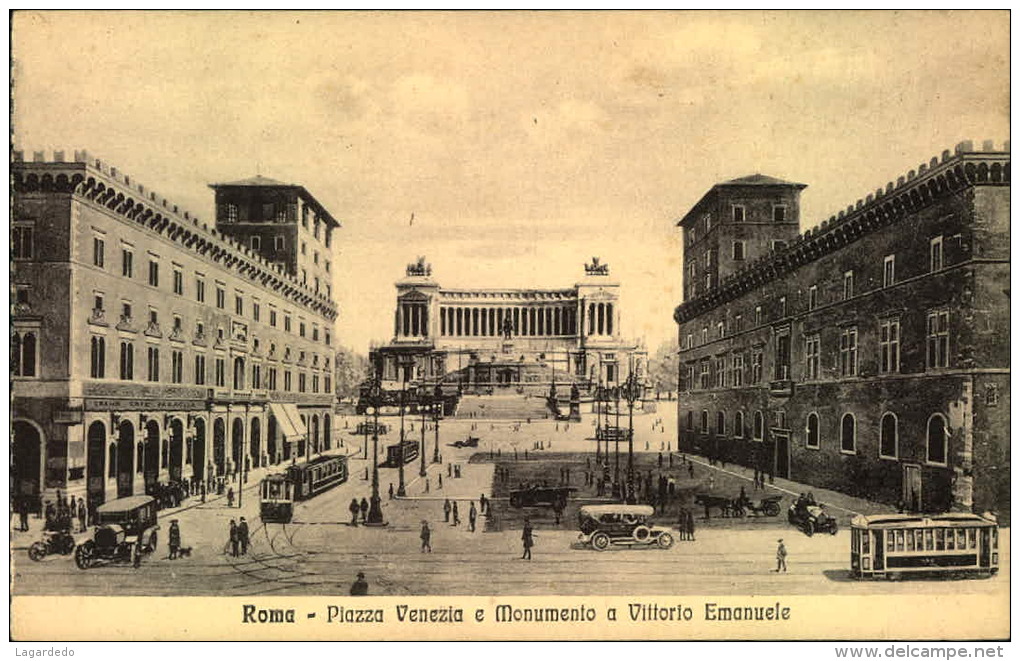 ROMA PIAZZA VENEZIA E MONUMENTO A VITTORIO EMANUELE - Piazze