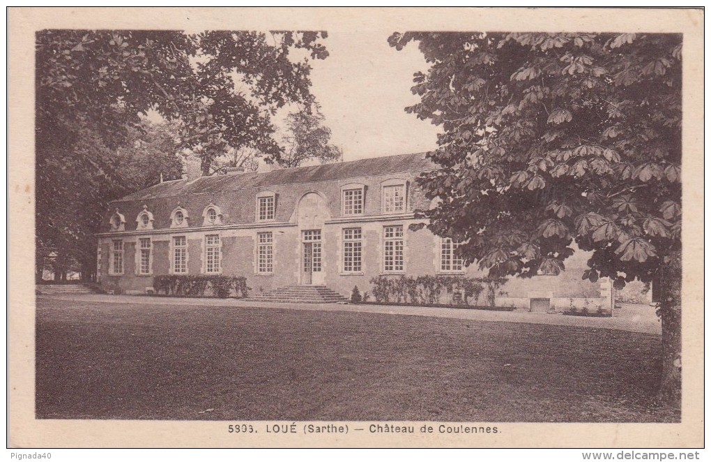 Cp , 72 , LOUÉ , Château De Coulennes - Loue