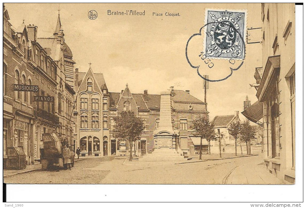 Braine L´Alleud - Place Cloquet - Commerces Musique, Piano Sur Camion - NELS- GB.Nat, R.Stourme - Circulé: 1930. - Braine-l'Alleud