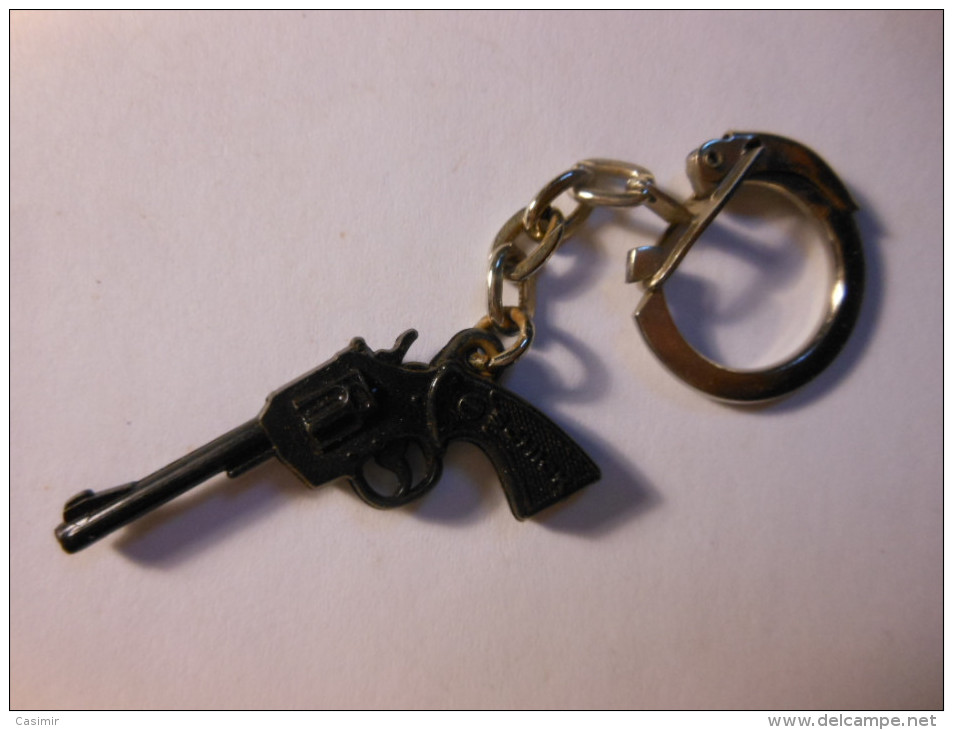 PC0088 - PISTOLET 2 REVOLVER SCHICK - Porte Clé Ancien - Porte-clefs