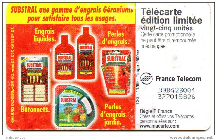 TELECARTE SUBSTRAL ( Hn136) - 25 Units