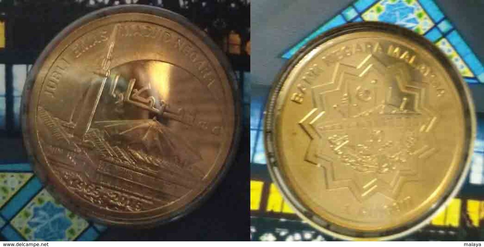 Malaysia 2015 Nordic Gold BU 1 Ringgit Coin National Mosque - Malaysia