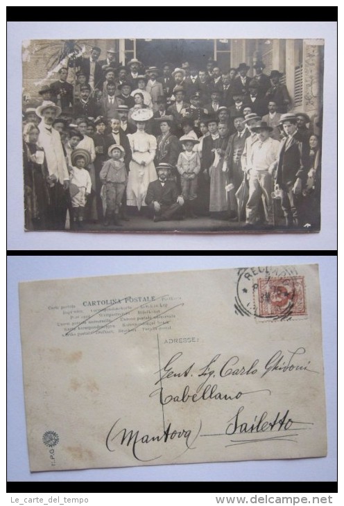 Cartolina/postcard Abitanti Di SAILETTO (Mantova) A Recoaro. 1905 Ca. - Mantova