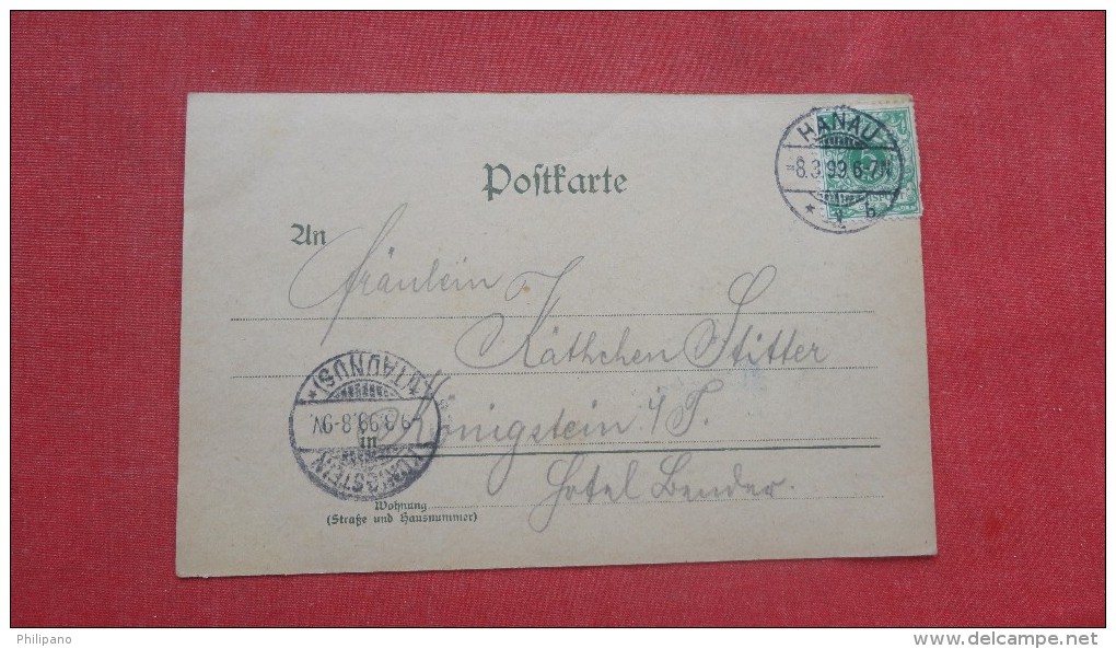 Germany > Hesse> Hanau  1899  Stamp & Cancel ===  Ref 2013 - Hanau