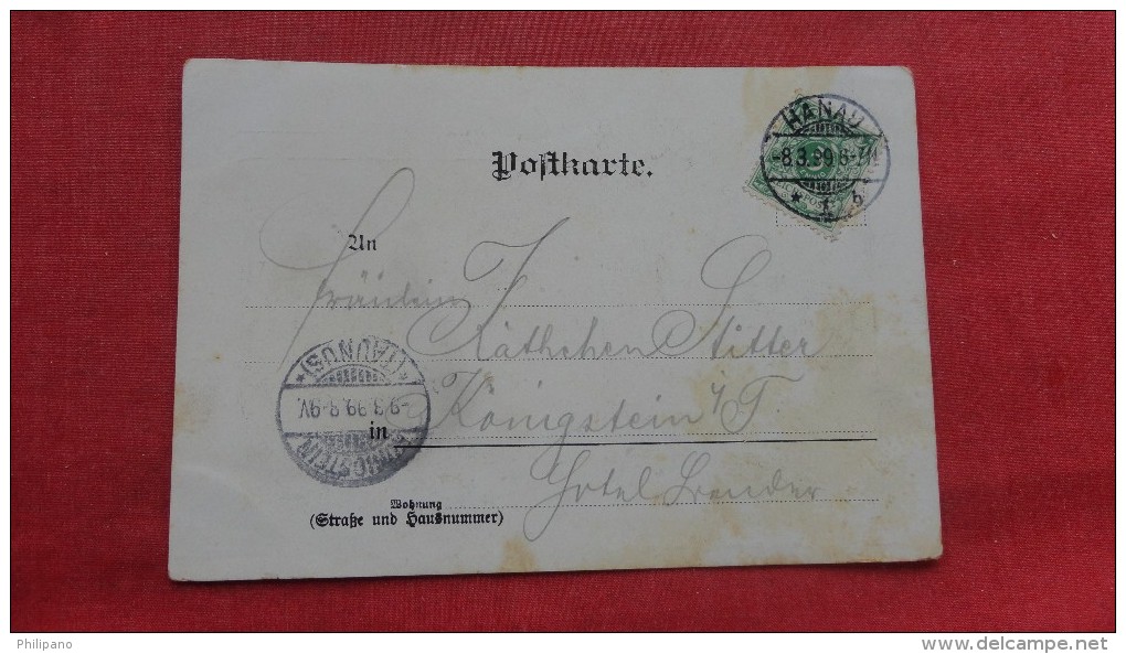 Germany > Hesse> Hanau  1899  Stamp & Cancel ===  Ref 2013 - Hanau