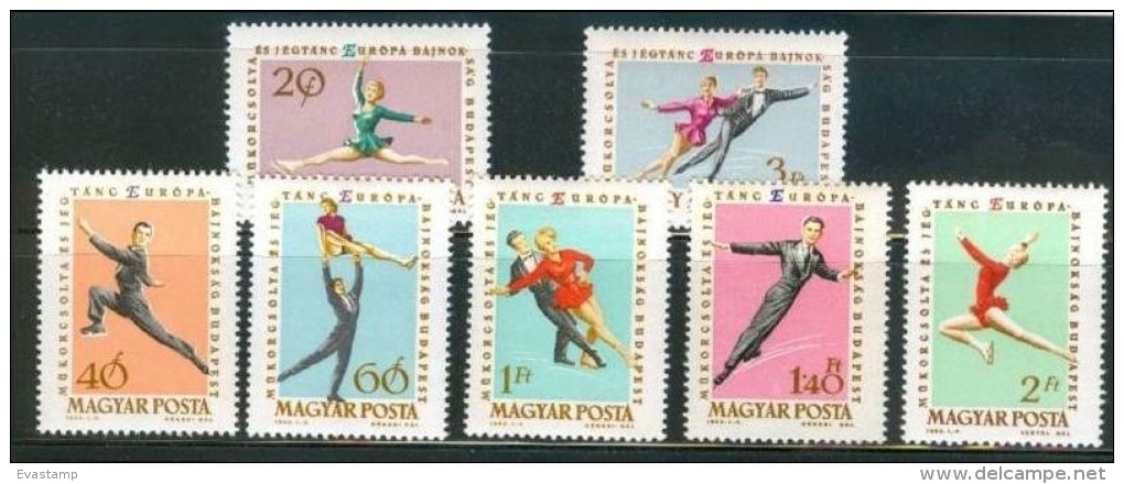 HUNGARY - 1963. Eur.Figure Skating Chships / Sport Cpl.Set MNH!  Mi:1898-1904. - Nuevos