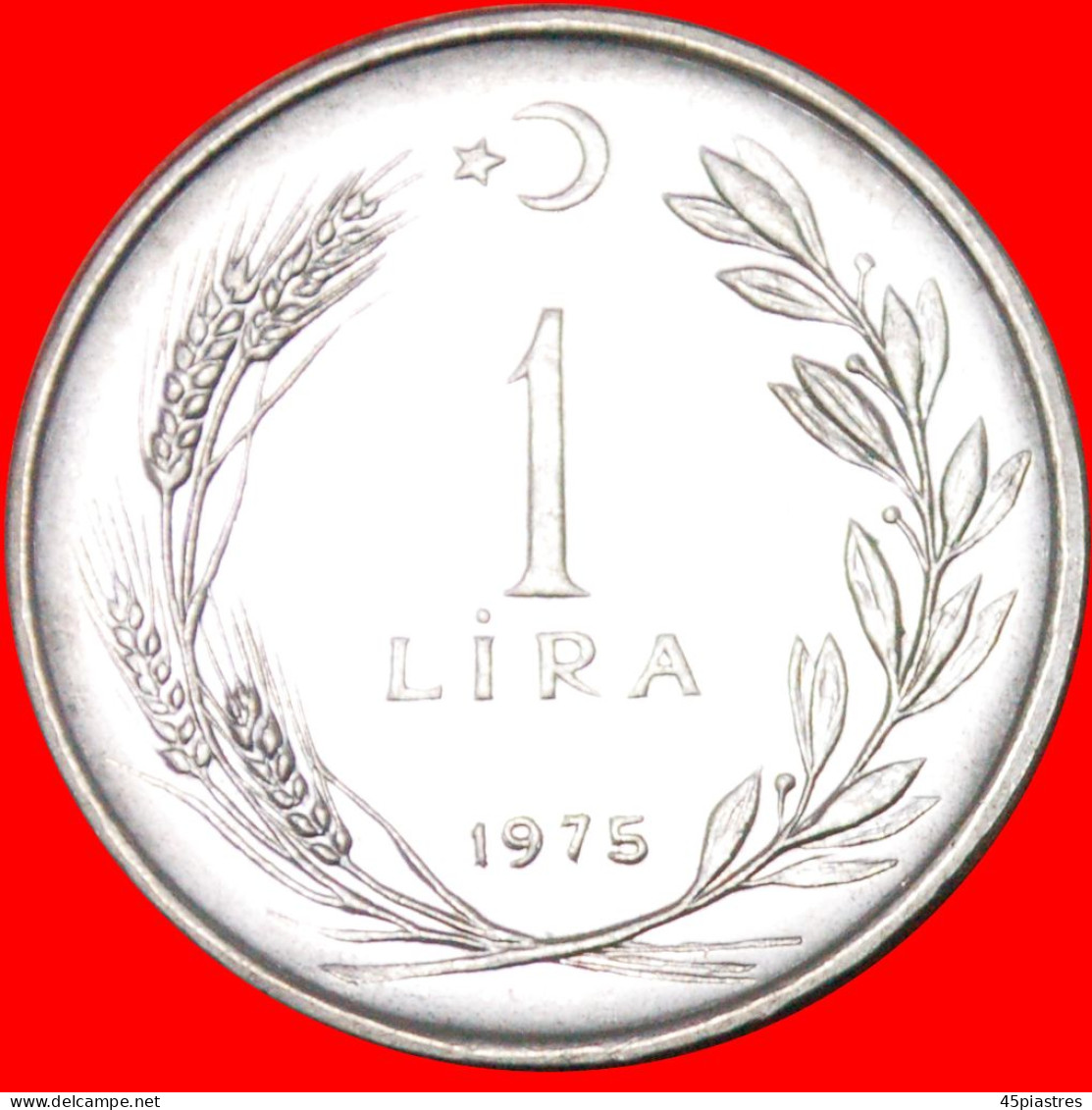 * ATATURK (1923-1938): TURKEY  1 LIRA 1975! CULT OF PERSONALITY!  LOW START  NO RESERVE! - Turquia